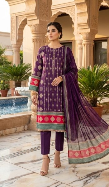 3 Pcs Pakistani Shalwar Kameez