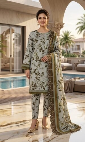 3 pcs pakistani shalwar kameez