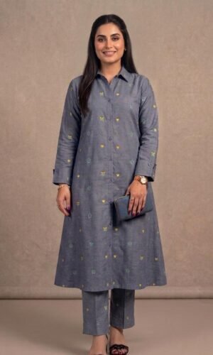 mtm co ord set denim look thai cotton mix