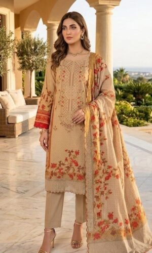 pakistani 3 piece lawn shalwar kameez