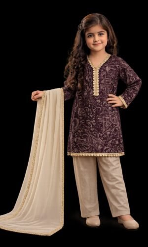 girls 3 pcs pakistani style 3 pcs shalwar kameez