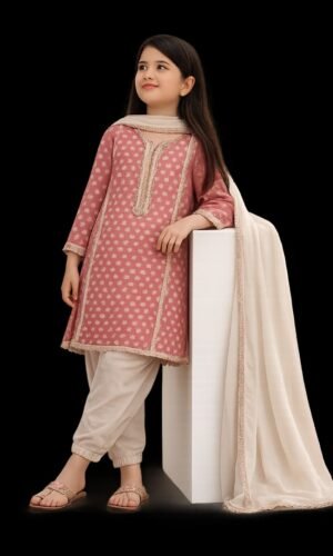 girls 3 pcs pakistani style 3 pcs shalwar kameez